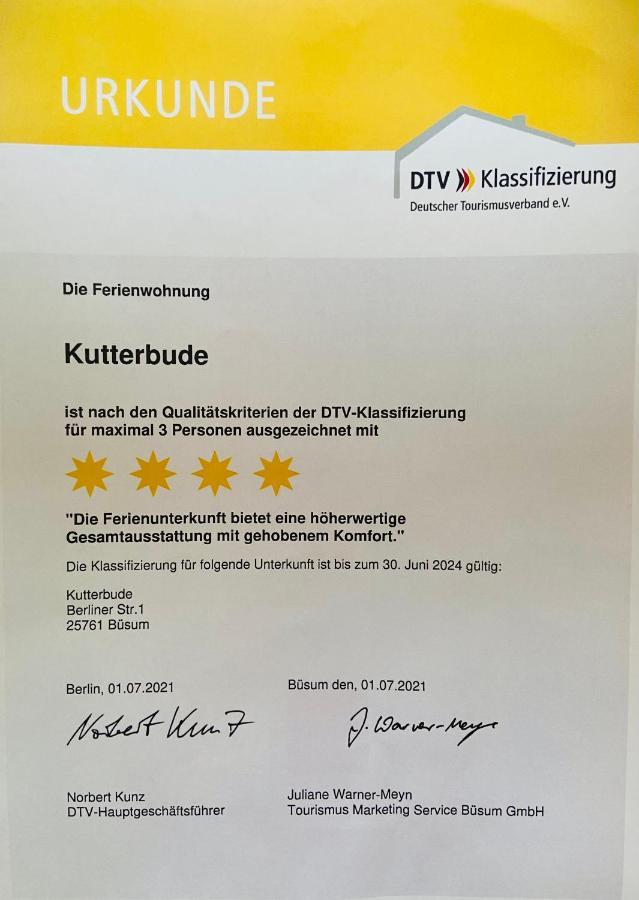 kutterbude Büsum - Bude I Exterior foto